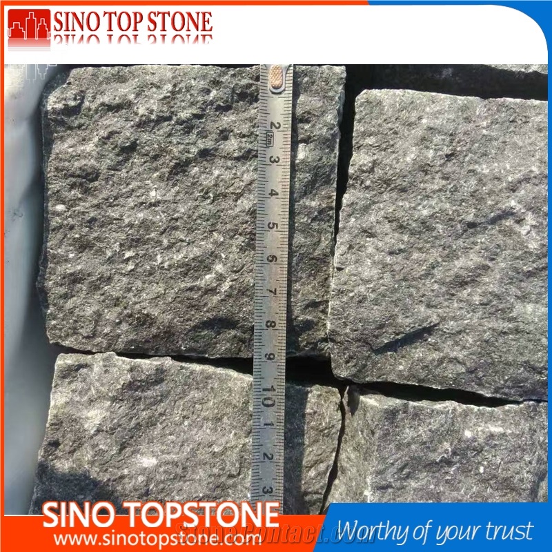 All Natural Split Sides G684 Black Granite Brick Paver