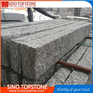 Bianco Crystal Granite G603 Granite Pillars, Chinese Grey Granite G603 Pineappled Palisades
