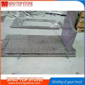 Poland Style Cheap Chinese Tombstone Polished G664 Pink Granite Monument