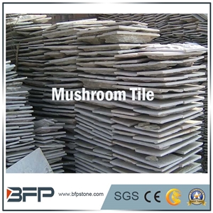 Dark Grey Granite Mushroom -Split Surfacel and Cut to Size
