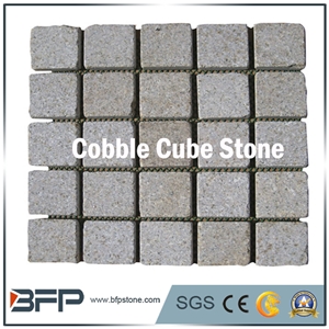 G603 Granite Cube Stone, Sesame White Paver Sets, Bianco Crystal Cube Stone, Padang White Cobble Stone for Garden Paving, Road Paving