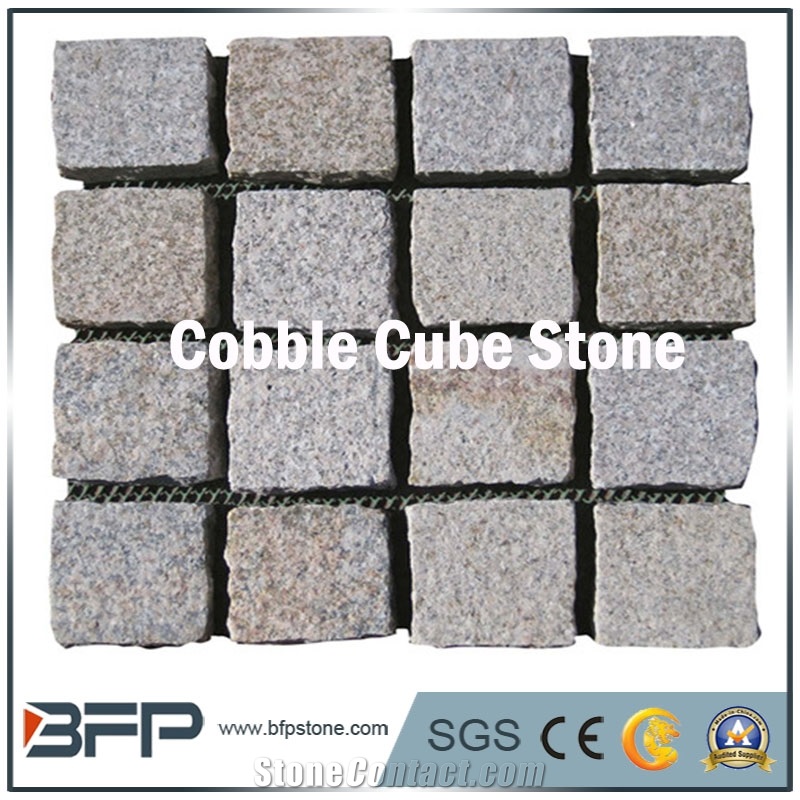 G603 Granite Cube Stone, Sesame White Paver Sets, Bianco Crystal Cube Stone, Padang White Cobble Stone for Garden Paving, Road Paving