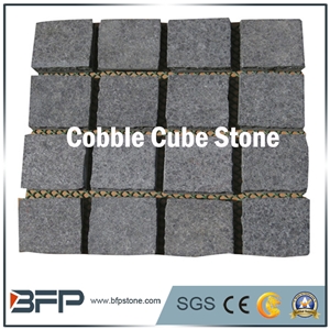 G603 Granite Cube Stone, Sesame White Paver Sets, Bianco Crystal Cube Stone, Padang White Cobble Stone for Garden Paving, Road Paving