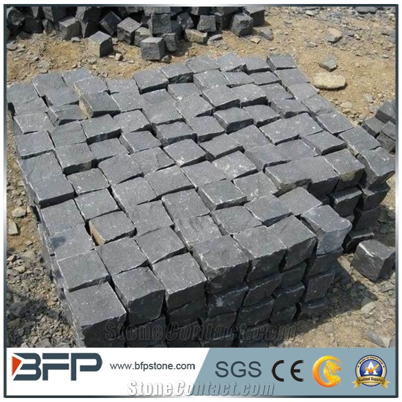 G654 Granite Paving Stone with Mesh, G654 Granite Cube Stone & Pavers