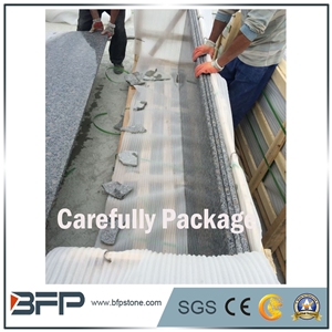 Jade White,Pearl Blossom Of Zhaoyuan Granite,Pearl Flower Granite,Pearl White Granite Half Slabs for Countertop