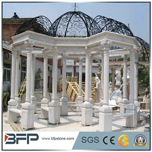 Polished White Gazebo,Garden Gazebo,Own Factory Porches,High Quality Pavillions