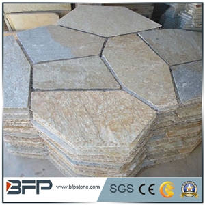 Slate Crazy Paving, Slate Mesh Paving, Slate Net Paste, Random Flag Stone, Rusty Slate Flagstone