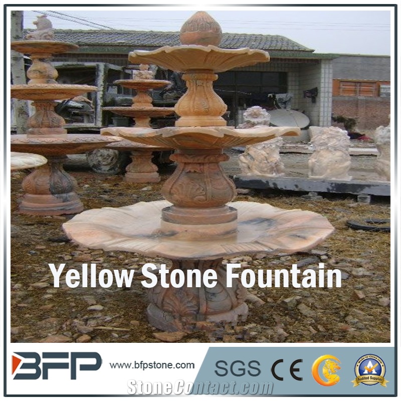 White Marble Sculptured Fountain&Granite Floating Sphere Fountain&Handcarved Exterior Fountains for Garden Decoration& Large Garden Water Fountain