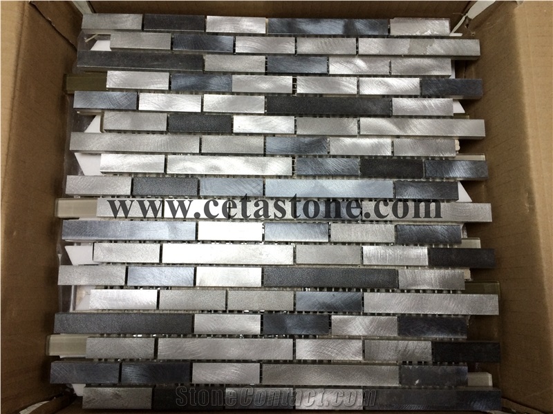 Glass Stone Mosaic&Color Mixed Stone Mosaic&Grey Stone Mosaic&Polished Mosaic