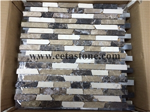 Glass Stone Mosaic&Color Mixed Stone Mosaic&Grey Stone Mosaic&Polished Mosaic