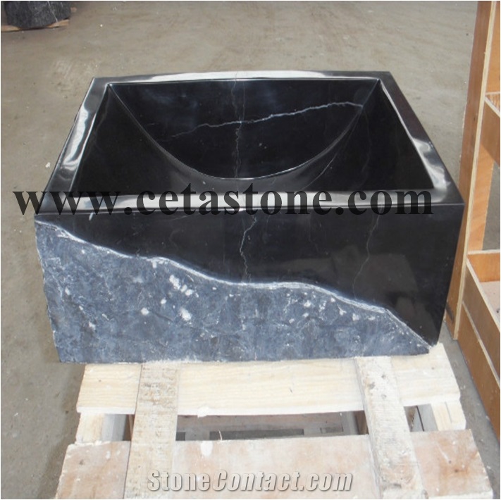 Square White Sink&Blue Pearl Square Sinks&Square Basins&Manmade Stone Basin