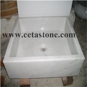 Square White Sink&Blue Pearl Square Sinks&Square Basins&Manmade Stone Basin