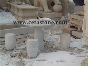 Stone Table Sets&Garden Table Chair&Outdoor Table and Chair