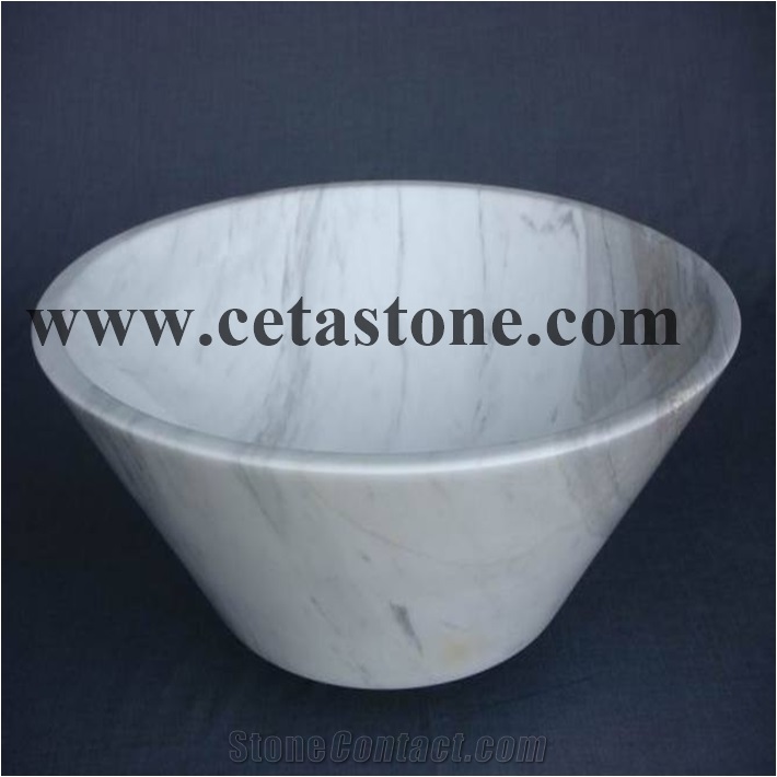 White Marble Rectangle Sinks&