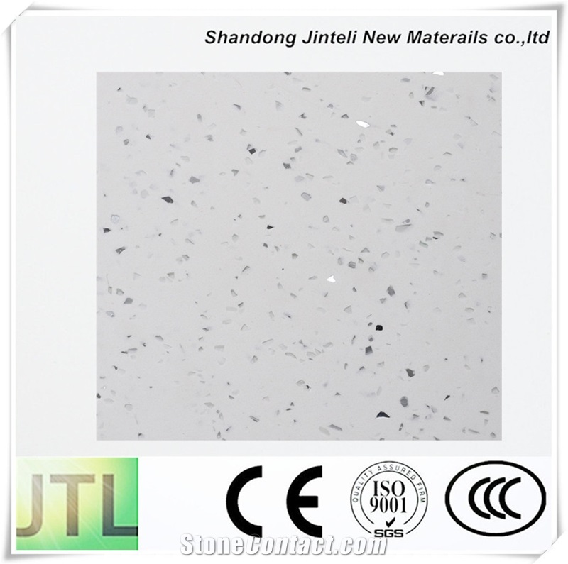 Quartz Stone Engineered Solid Surface Pure White Snow Mirror Glass Sinks & Basins