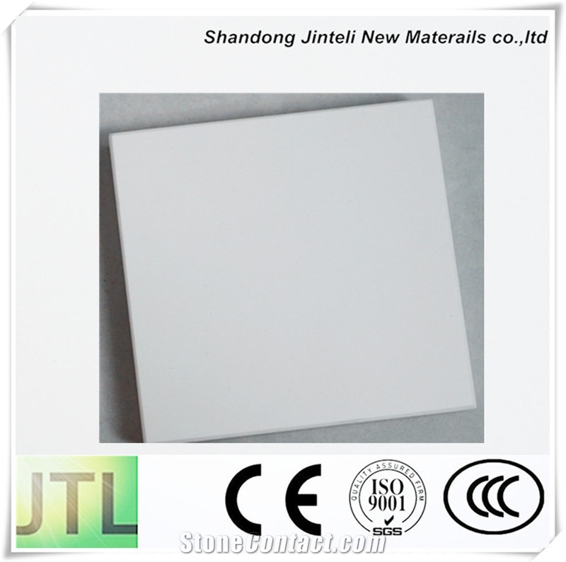 Quartz Stone Engineered Solid Surface Pure White Snow Mirror Glass Sinks & Basins