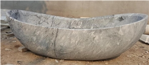 Chinese Origin Grey Marble Bathtub