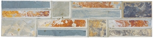 Bevel Slate Natural Culture Stone,Stack Wall Stone,Cladding,Stone Veneer,Rusty Slate