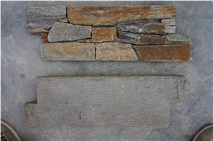 On Sale China Rusty Quartzite Cultured Stone, Wall Cladding, Stacked Stone Veneer, Corner Stone Clearance