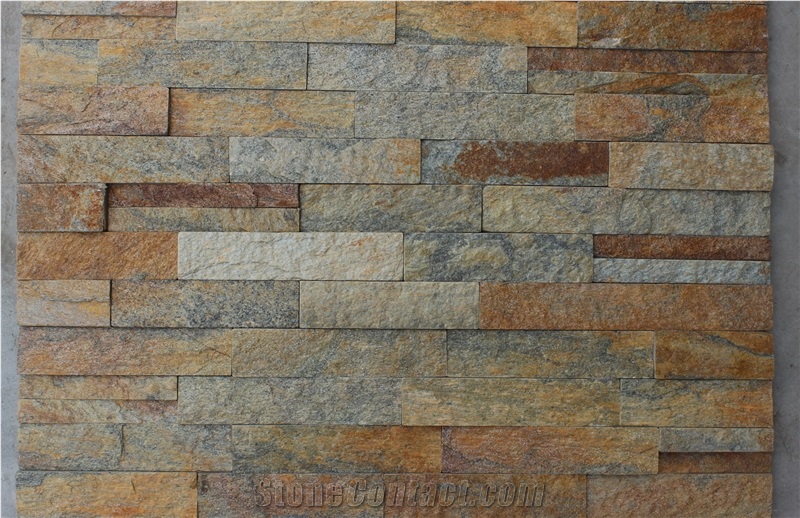 On Sale China Rusty Quartzite Cultured Stone, Wall Cladding, Stone Veneer, Gc-105 Rusty Quartzite