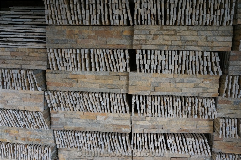 On Sale China Rusty Quartzite Cultured Stone, Wall Cladding, Stone Veneer, Gc-105 Rusty Quartzite