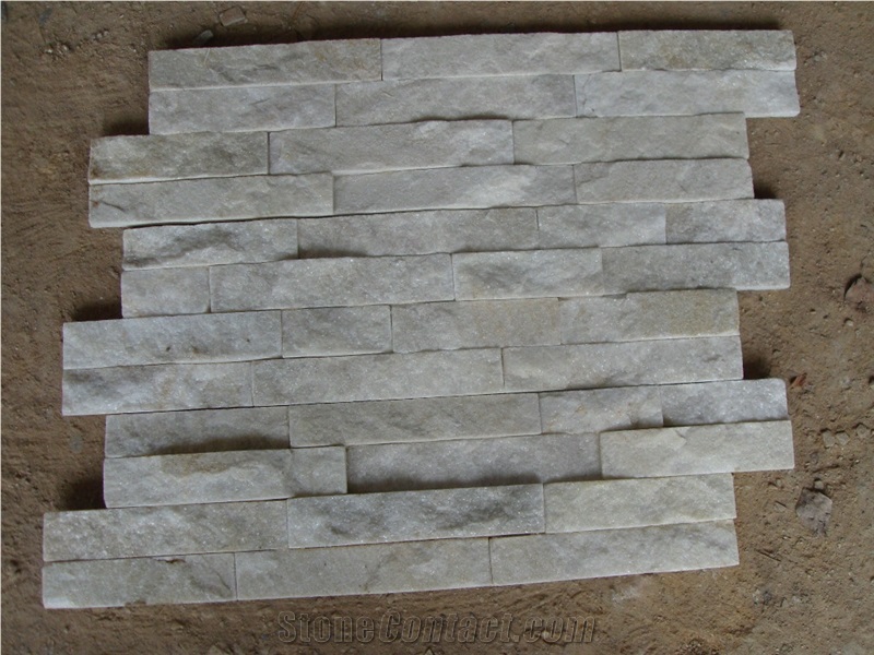 On Sale China White Quartzite Culture Stone/Veneer/Wall Cladding Gc-102 S Type