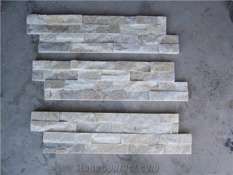 On Sale China White Quartzite Culture Stone/Veneer/Wall Cladding Gc-102 Z Type