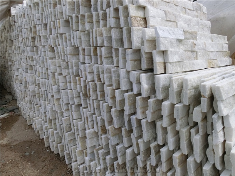 On Sale China White Quartzite Culture Stone/Veneer/Wall Cladding Gc-102 Z Type
