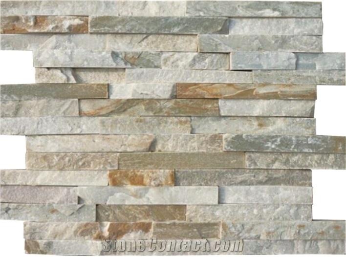 Oyster Slate, Beige Slate Cultured Stone, Stacked Stone Veneer