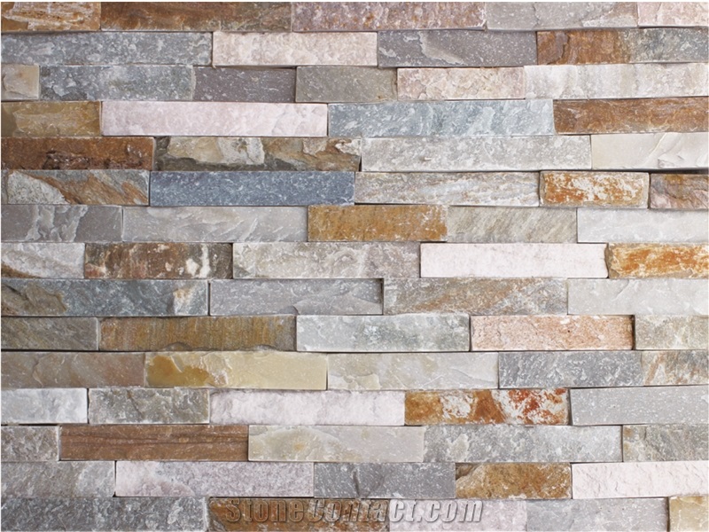 Oyster Slate, Beige Slate Cultured Stone, Stacked Stone Veneer