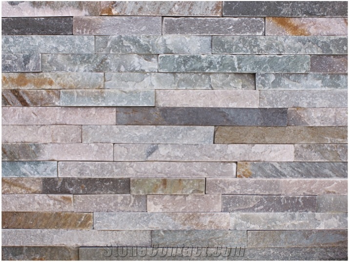 Oyster Slate, Beige Slate Cultured Stone, Stacked Stone Veneer