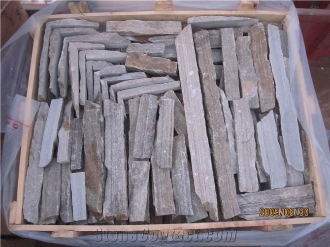 Random Flagstone Wall, Irregular Flagstone Cladding, Random Flagstone Wall Paver, Irregular Flagstone Courtyard Wall