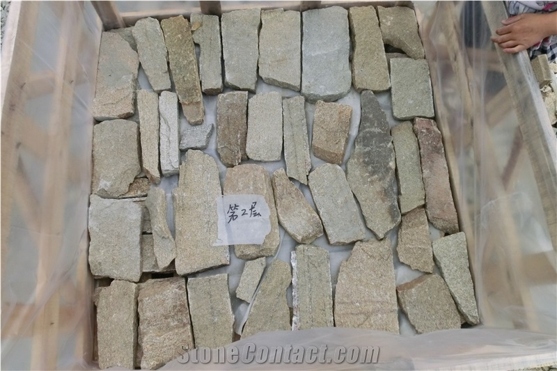 Random Flagstone Wall, Irregular Flagstone Cladding, Random Flagstone Wall Paver, Irregular Flagstone Courtyard Wall