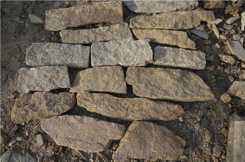 Random Flagstone Wall, Irregular Flagstone Cladding, Random Flagstone Wall Paver, Irregular Flagstone Courtyard Wall