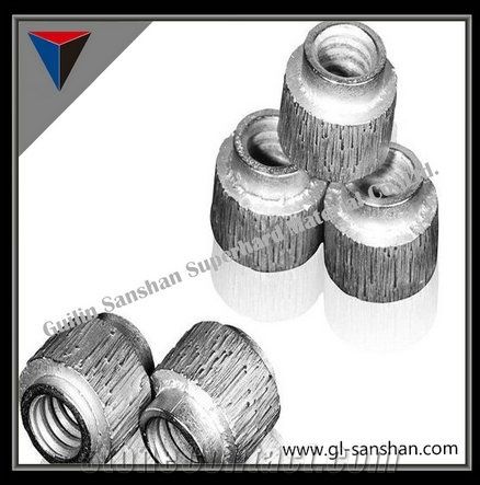 Beige Marble Cutting Beads Sintered Beads, Quartz Stone Cutting Diamond Wires Beads