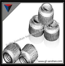 Beige Marble Cutting Beads Sintered Beads, Quartz Stone Cutting Diamond Wires Beads