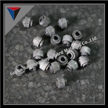 Beige Marble Cutting Beads Sintered Beads, Quartz Stone Cutting Diamond Wires Beads