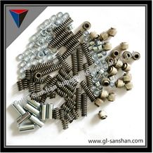 Diamond Wire Saw Beads Widely Usde for Cutting Beige Stone, Dry Cutting, Egpyt Cutting, Mexico Cutting