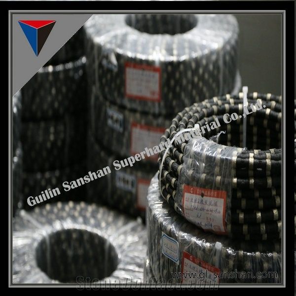 Rubberized Diamond Wires for Granite Quarry,Cutting Tools,Stone Cutting Cables,11.6mmgranite Cutting Ropes,Hot Sale Diamond Tools