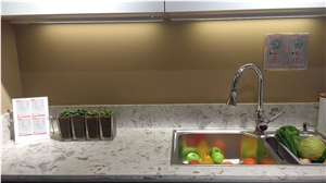 Quartz Stone Countertop,White Quartz Cut to Size Countertop