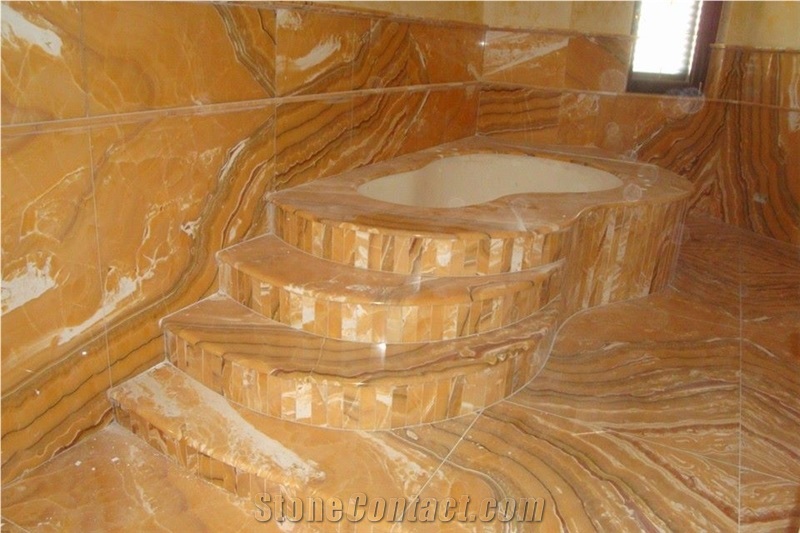 Iano Giallo Onyx Bath Tub Design