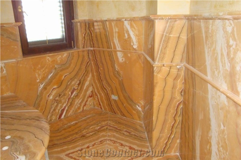 Iano Giallo Onyx Bath Tub Design