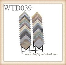 Double Sample Case Tile Rack Metal Display Racks Stone Tiles Waterfall Stands Displays Loose Mosaic Tiles Displays Showroom Display Racks Glass Tile Displays Floor Tile Displays