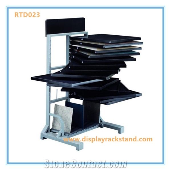 Granite Marble Stone Ceramic Tiles Rotating Display Stands Mosaic Tiles Limestone Displays Showroom Display Racks Glass Tile Displays Floor Tile Display Racks