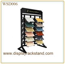 Granite Wing Racks Slate Fixture Display Metal Flooring Racks Custom Display Marble Wing Displays Sample Board Spinning Display Wire Stand Racks Quartz Displays Limestone Rack Waterfall Tile Display