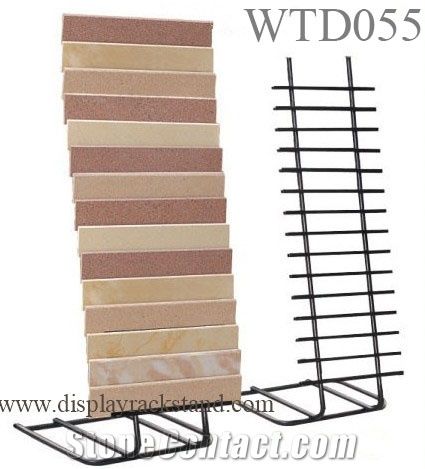 Metal Standing Waterfall Ceramic Racks Tiles Waterfall Stands Displays Loose Mosaic Tiles Displays Showroom Display Racks Glass Tile Displays Floor Tile Display Racks for Tiles