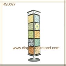 Mosaic Stone Display Trade Show Displays Granite Wing Racks Slate Fixture Display Metal Flooring Racks Custom Display Artificial Stone Rack Marble Wing Displays Sample Board Stone Spinning Display