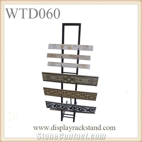 Standing Waterfall Ceramic Tile Displays Metal Display Racks Stone Tiles Waterfall Stands Displays Loose Mosaic Tiles Displays Showroom Display Racks Glass Tile Displays