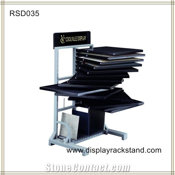 Stone Rack Marble Wing Displays Sample Board Stone Spinning Display Wire Stand Racks Quartz Displays Ceramic Tile Display Limestone Rack Waterfall Granite Display Travertine Rack