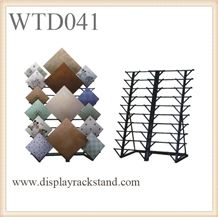 Three Column Stone Tile Display Stone Tiles Waterfall Stands Displays Loose Mosaic Tiles Displays Showroom Display Racks Glass Tile Displays Floor Tile Display Racks for Tiles